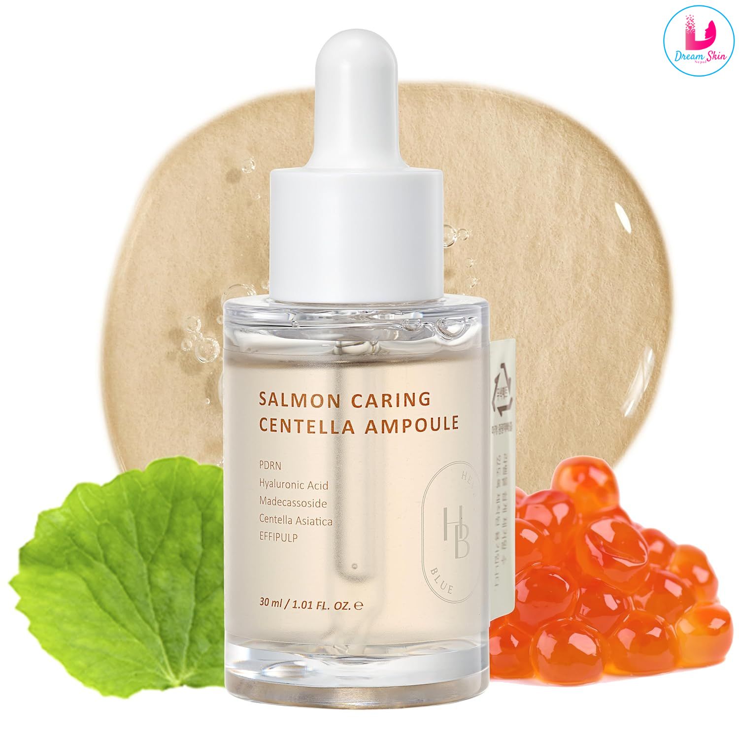 HEVEBLUE Salmon Caring Centella Ampoule [30ml]